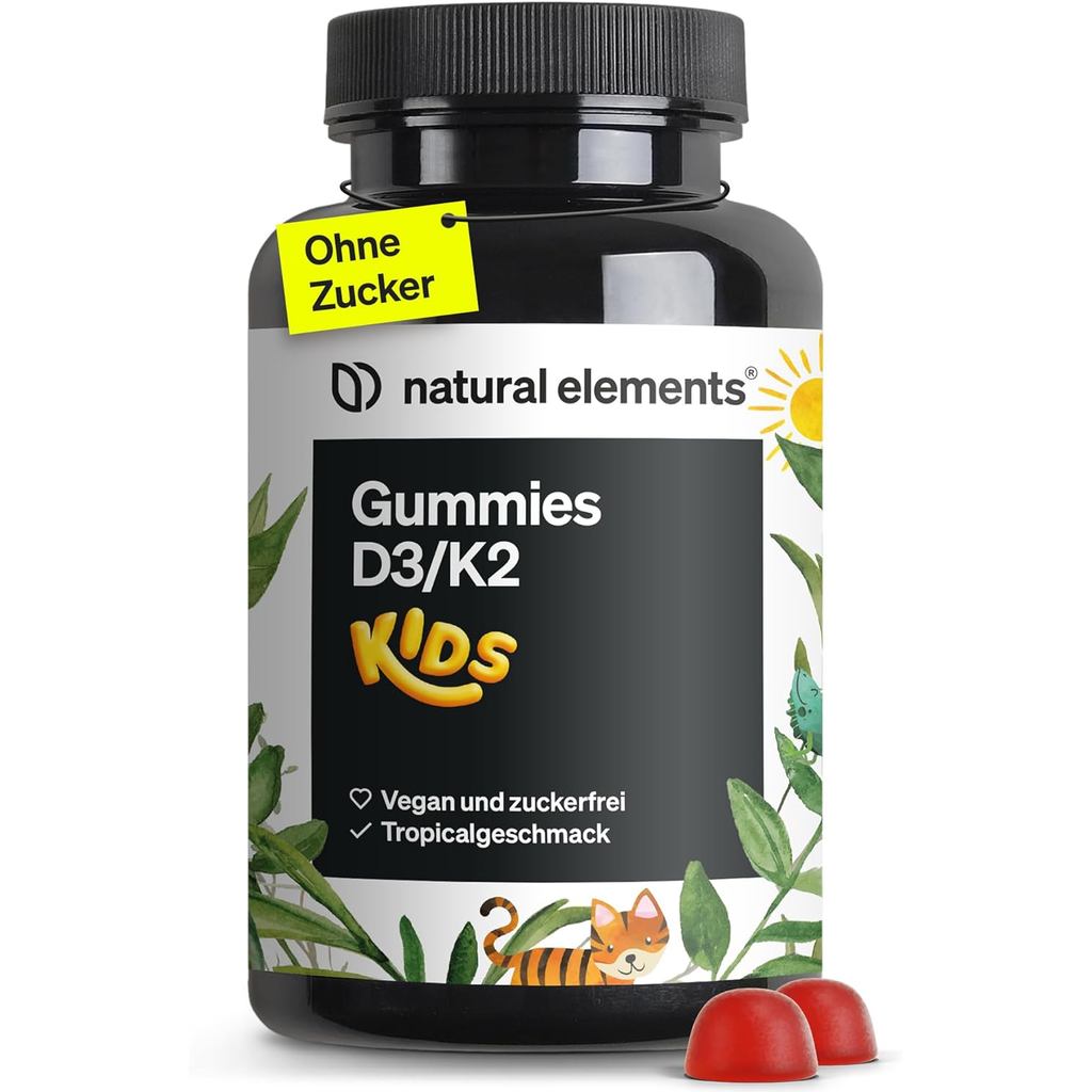 Gummies วิตามิน D3 K2 แบบธรรมชาติ รสฟรุตตี้ วีแกน จาก K2VITAL® สำหรับเด็ก