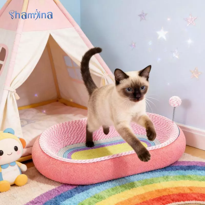 แชมจีน่า แผ่นลับเล็บแมวพร้อมลูกบอลสปริง thumbnail 10