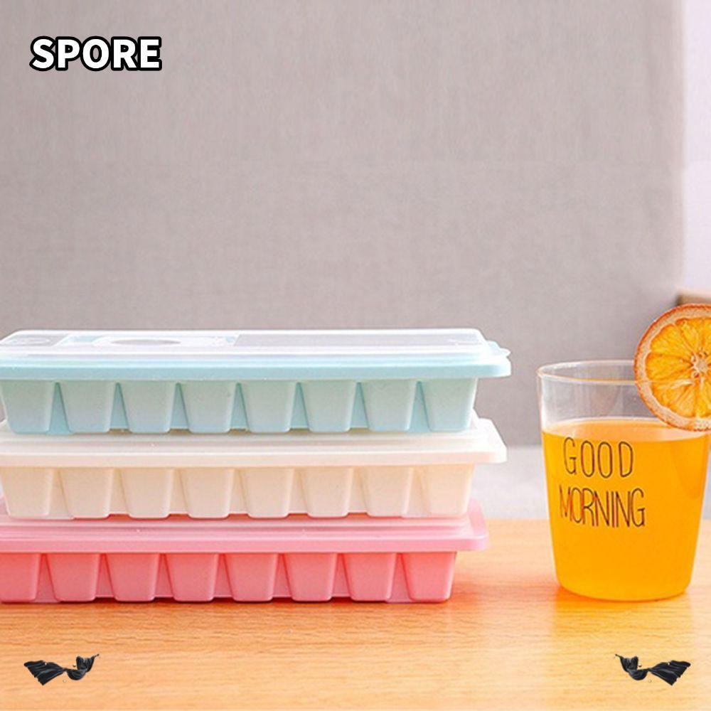 SPORE 16 Cavity Cube Mold Cover Kitchen Jelly Freezer