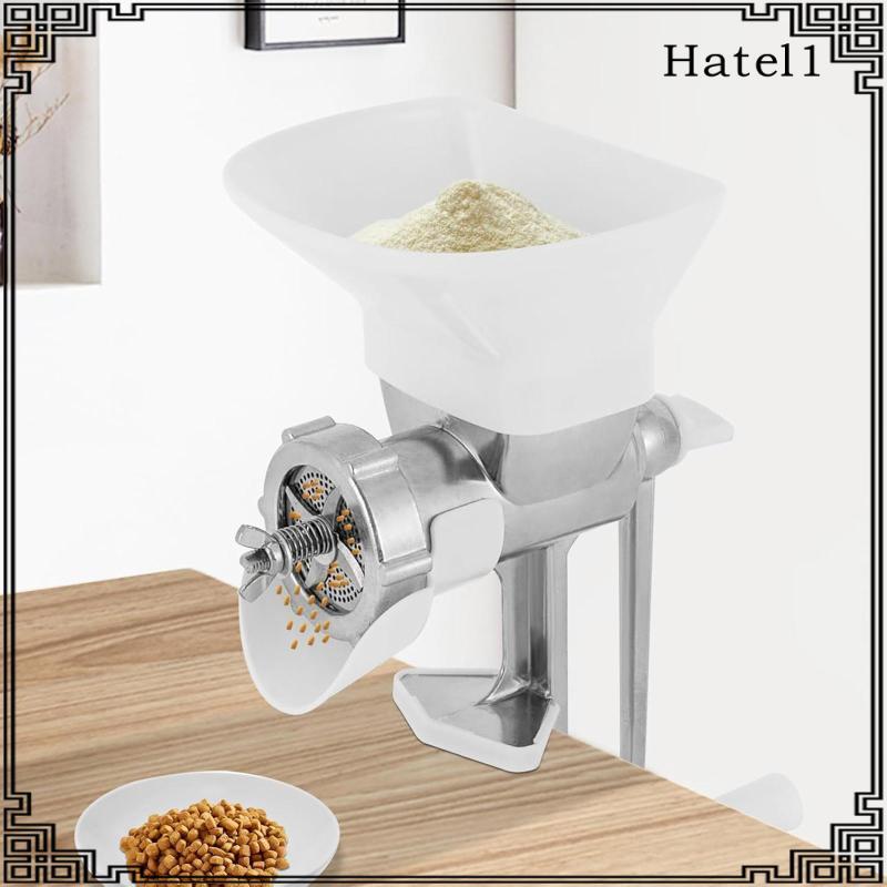 [Hatel] คู่มือเครื่องทําอาหารสัตว์สแตนเลส Kibble Granulator พร้อม Hopper สําหรับการผลิตอาหารนกสุนัขแ