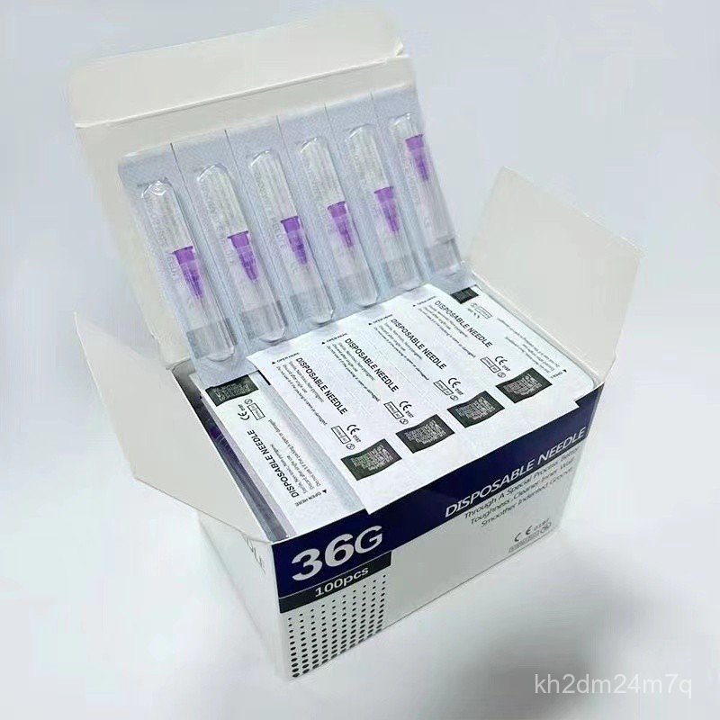 100PCS Tattoo 30G 31G 32G 34G Small Needle With Glue Cap Micro Needle