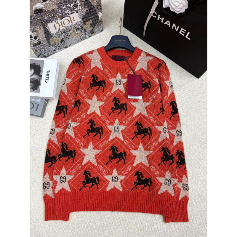 T9S8 Gu**i Mickey Mouse cartoon unisex crew neck long-sleeve shirt