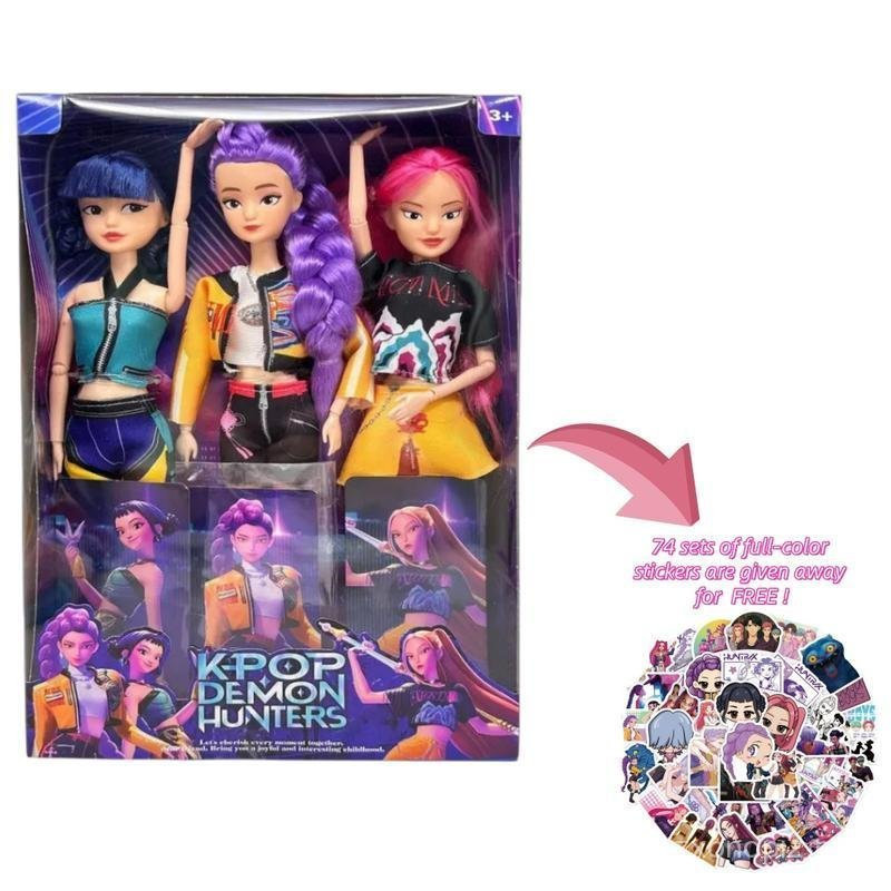 [ของขวัญคริสต์มาส] K-pop Demon Hunters ตุ๊กตาขยับแขนขาได้อะนิเมะ 11.5 นิ้ว–12 Joint Movable Anime-Ru