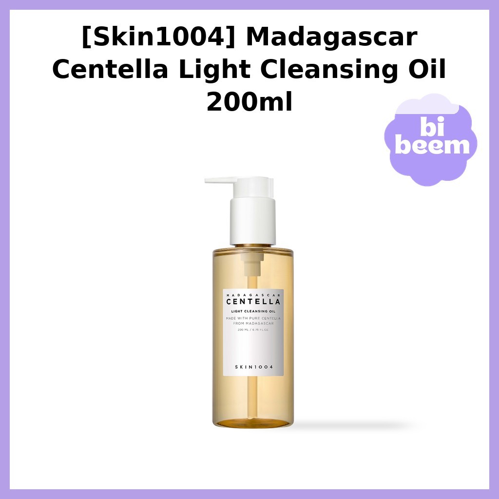 [Skin1004] Madagascar Centella Light Cleansing Oil 200ml / Korean Cleansing Oil / สูตรบางเบา by bibe