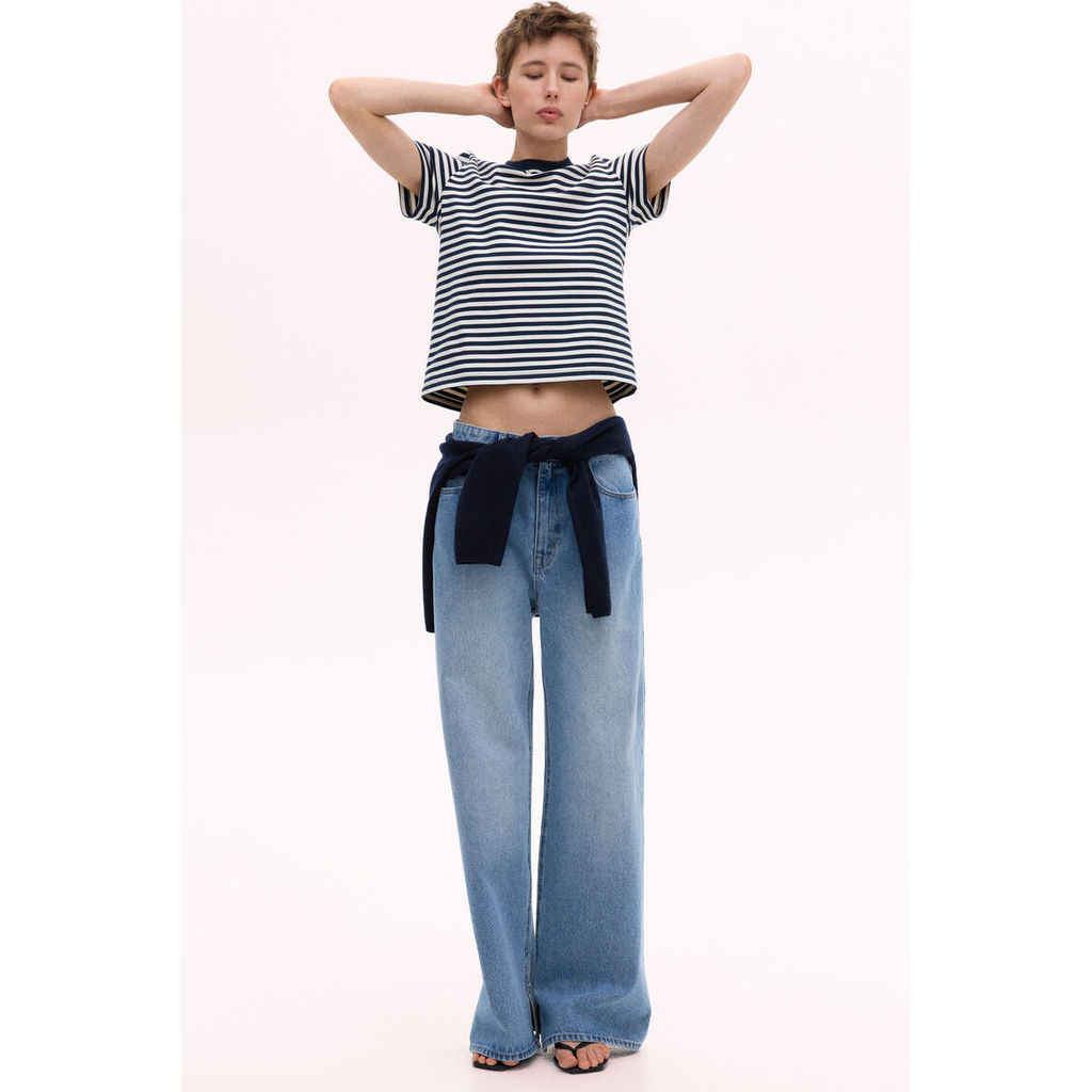 H&M(เอชแอนด์เอ็ม) เสื้อยืดคอตตอน ผู้หญิง 1264833_5