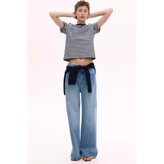 H&M(เอชแอนด์เอ็ม) เสื้อยืดคอตตอน ผู้หญิง 1264833_5