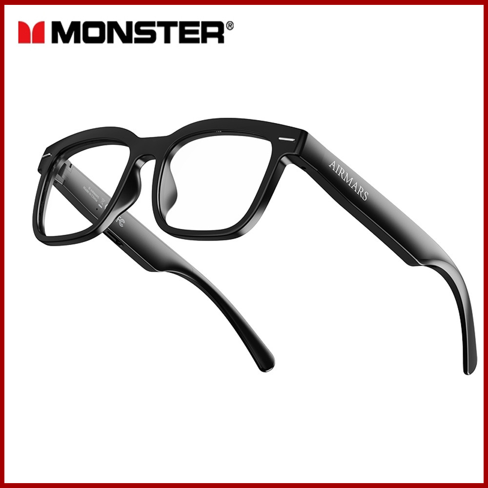 Monster Airmars SE-100 หูฟังบลูทูธ การโทรแบบแฮนด์ฟรี เสียงดัง ป้องกันแสงสีฟ้า โฟโตโครมิซึม แว่นกันแดด