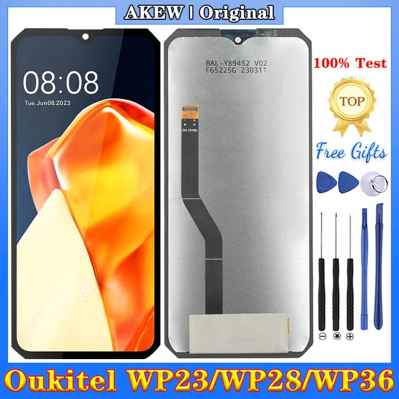 6.52 "สําหรับ Oukitel WP23 WP28 WP36 จอแสดงผล LCD ใหม่ WP23 Pro หน้าจอสัมผัส WP23Pro Digitizer Assem
