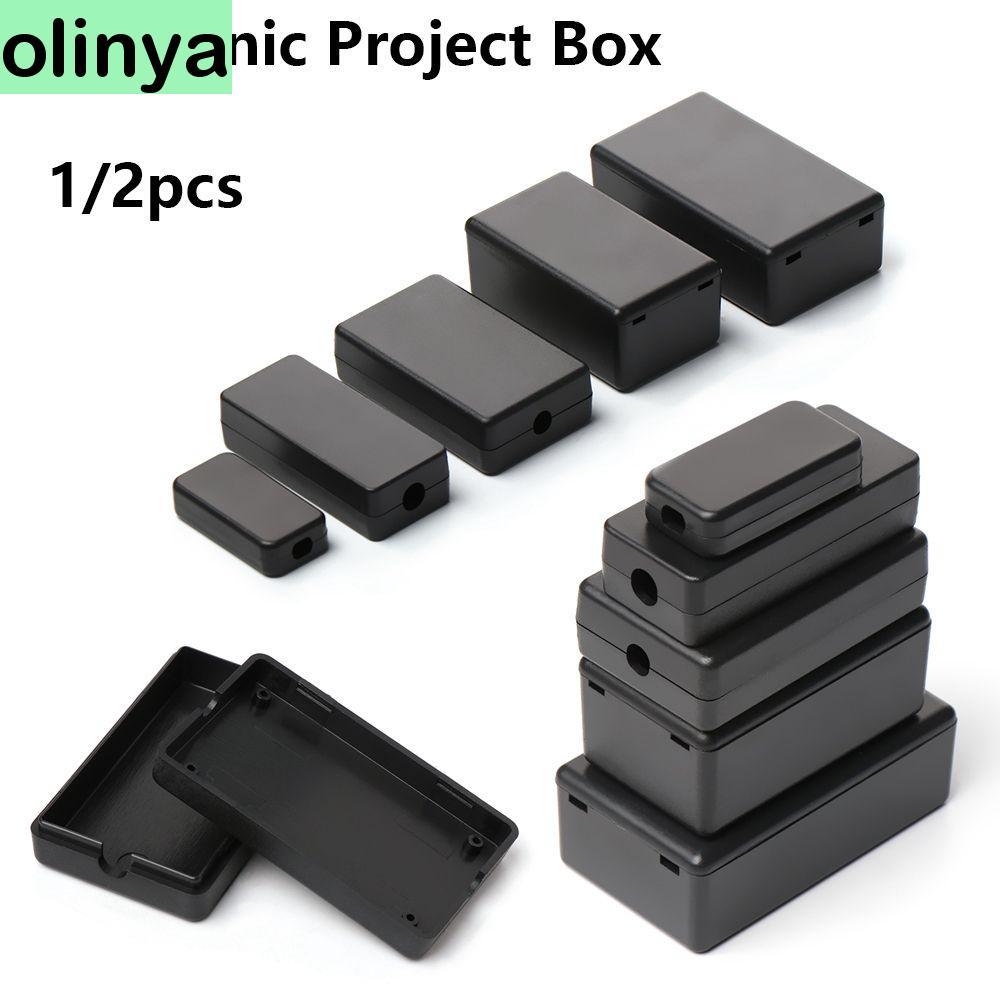 OLINYA 1/2 ชิ้นกล่องโครงการอิเล็กทรอนิกส์พลาสติก ABS ร้อน DIY เครื่องมือ