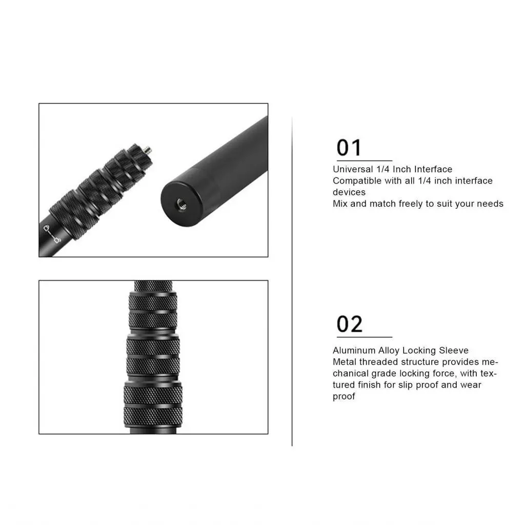 ไม้เซลฟี่ Selfie Stick สำหรับ Insta360 GO Ultra อลูมิเนียม thumbnail 10