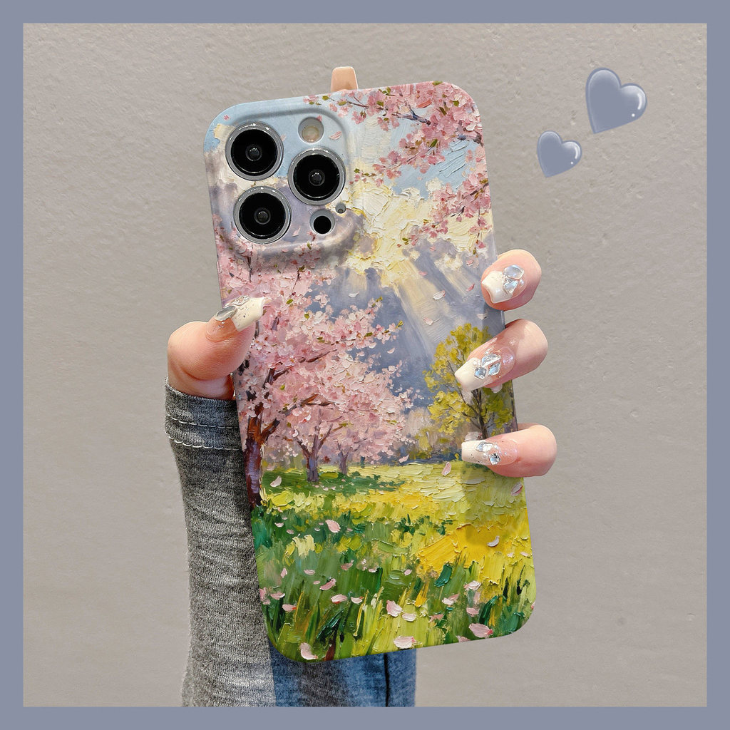 Yamagawa Grass เหมาะสําหรับเลนส์ iPhone16pro น่ารักของ 17promax รวมทุกอย่าง 1514