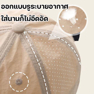 หมวกเบสบอลสำหรับเด็ก การออกแบบตัวอักษรเรียบง่าย แห้งเร็วและระบายอากาศ ป้องกันแสงแดดได้ดีเหมาะสำหรับเด็กอายุ 2-7 ปี