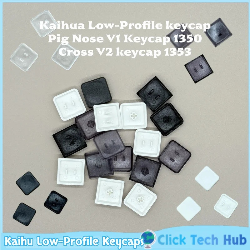 Kaihu Low-Profile Keycaps 20 ชิ้น 1350 Cross 1353 Keycaps Choc Keycap Kaihua V1v2 Ultra-Thin Keycaps