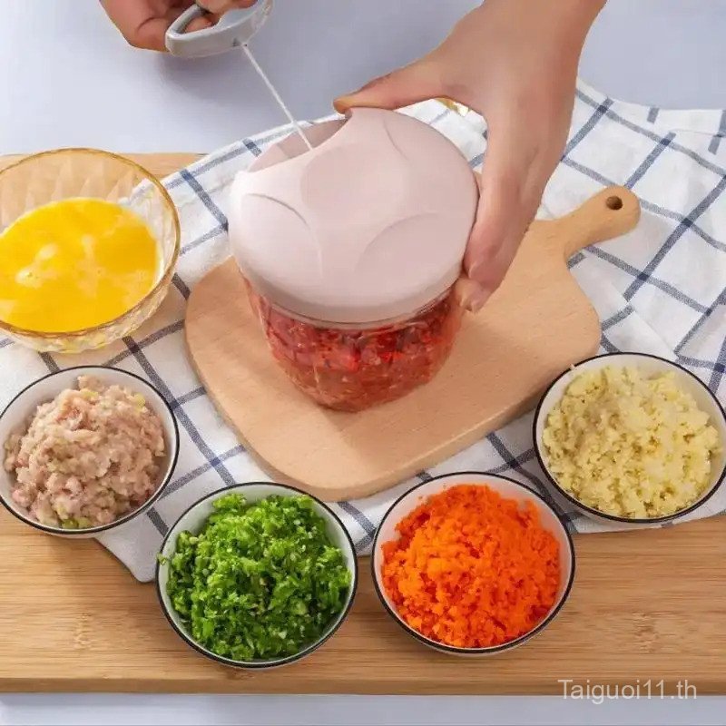 Manual Mini Garlic Chopper, 1/2 Counts Vegetable Chopper, Garlic Crusher, Multifunctional Veggie Cho