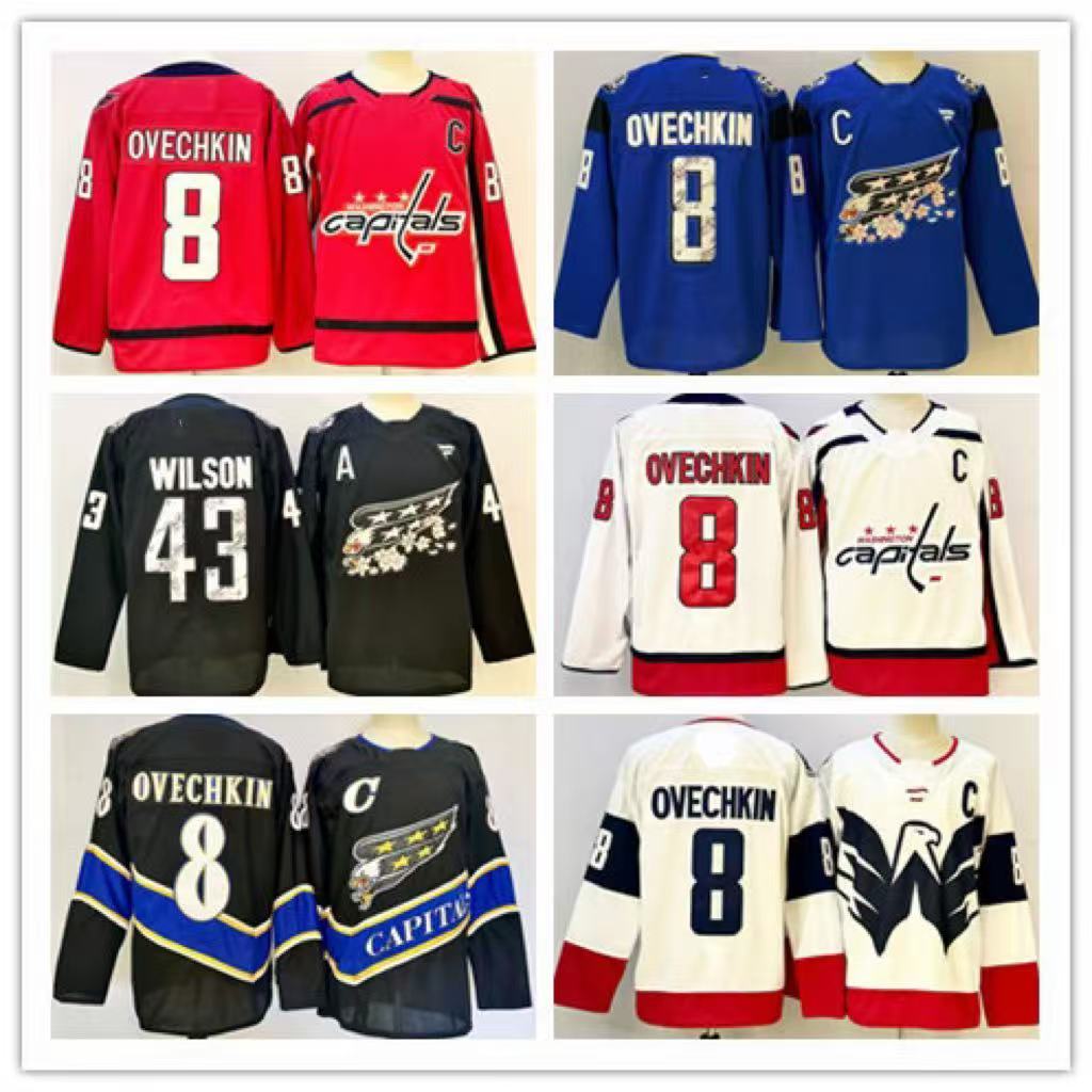 NHL Hockey Jersey Capital Team Player Number ปัก Hockey Jersey