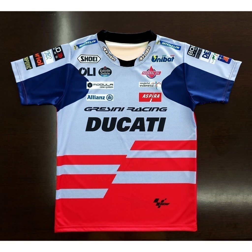 เสื้อยืด 2025 Motogp Gresini Racing Team Greysinie Model Mark Macaz 93 Size S-5xl