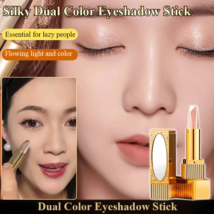 Silky Eyeshadow Stick Eyeshadow Stick Nude Dual Color Makeup Pearlescent