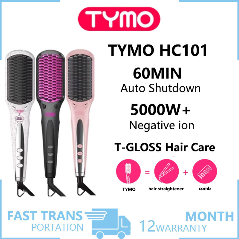 TYMO IONIC Hello Kitty หวีตรงแผงขนาดใหญ่หวีทําผมจัดแต่งทรงผมยืดเรียบและป้องกันการลวกหวีตรง