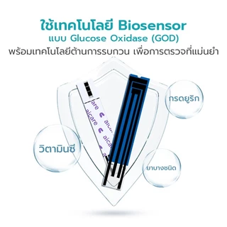 aicare แผ่นตรวจน้ำตาลในเลือด เข็มเจาะเลือด 50ชิ้น รู้ผลเร็ว 5วินาที ใช้แล้วทิ้ง ให้ผลวัดแม่นยำ