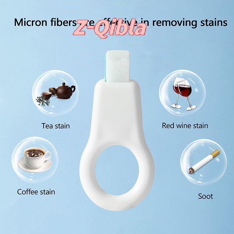 [Z-Qibla-t] 3 ชิ้น/เซ็ตทําความสะอาดฟันเช็ดเด็ก Tartar Removal Plaque Stain Removal Nano ยางลบฟองน้ําขัด