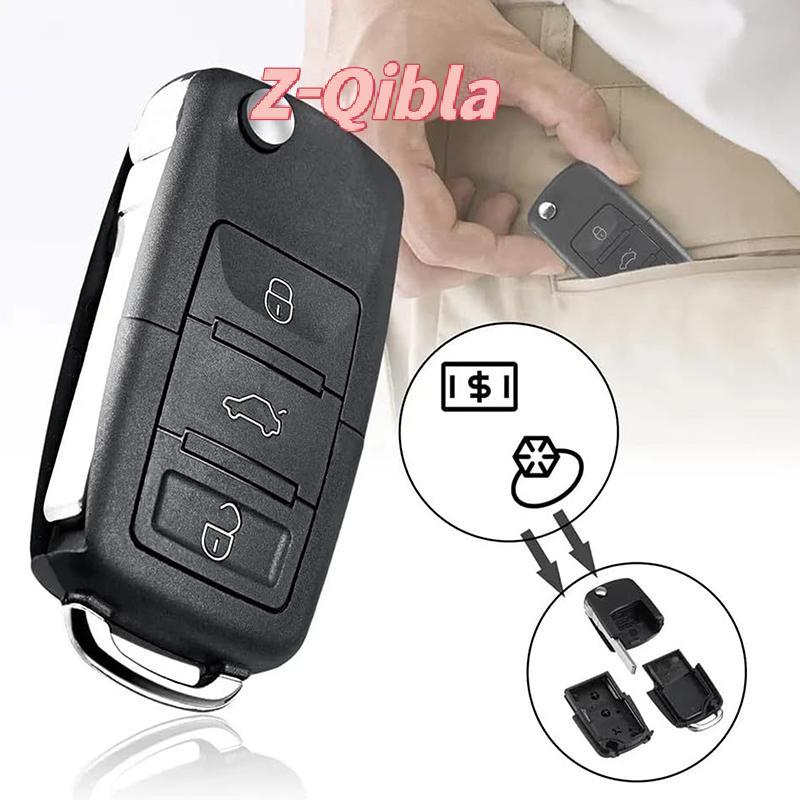 [Z-Qibla-t] Creative Dummy Car Key Mini Hidden Safe Box Secret Compartment Stash Box Empty Car Key Fob ซ่อนและเก็บเงินยาเหรียญ