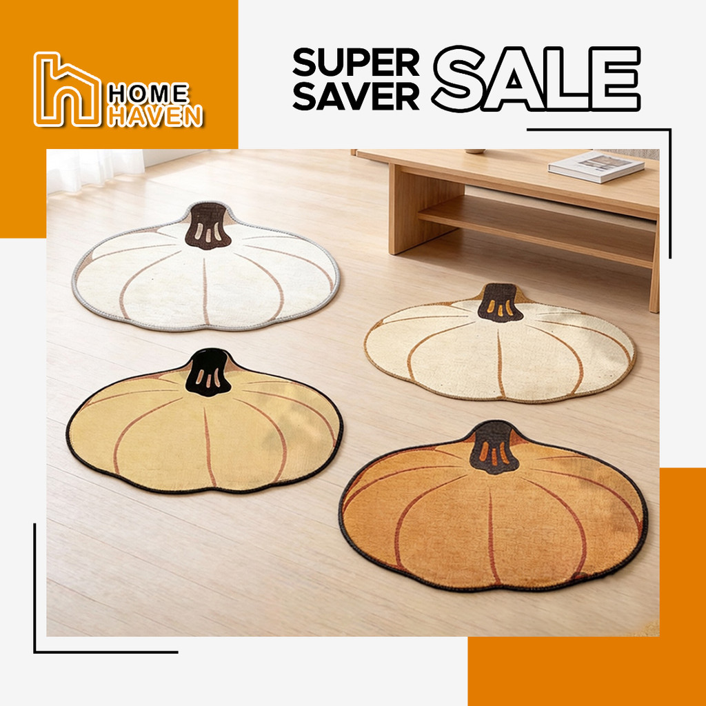 HOME HAVEN Permaidani Labu Pumpkin Kitchen Mat Absorbent Soft Anti Slip Draining Mat Creative Design