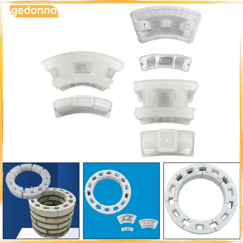 [gedonna] Ground Round คอนกรีตบล็อกอิฐ Mould ทนทานพลาสติก Path Maker แม่พิมพ์สําหรับตกแต่งสวน DIY