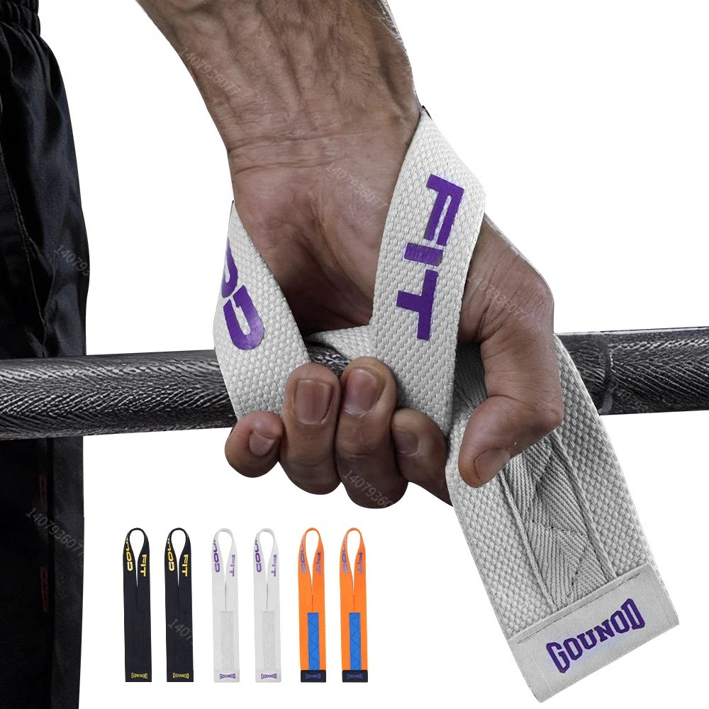 1 คู่กีฬา Booster Belt Grip ฟิตเนส Pull-Up Bars Pull-Ups ซิลิโคนลื่นทนต่อการสึกหรอ Deadlift สาย Gym 