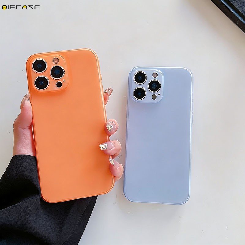 สําหรับRealmeหมายเหตุ60 60X 50 P4 P3 P3X P1 Pro Q5i Q3 Q3i V23 V23i V13 5G 4Gเคสโทรศัพท์โปร่งแสงสีส้
