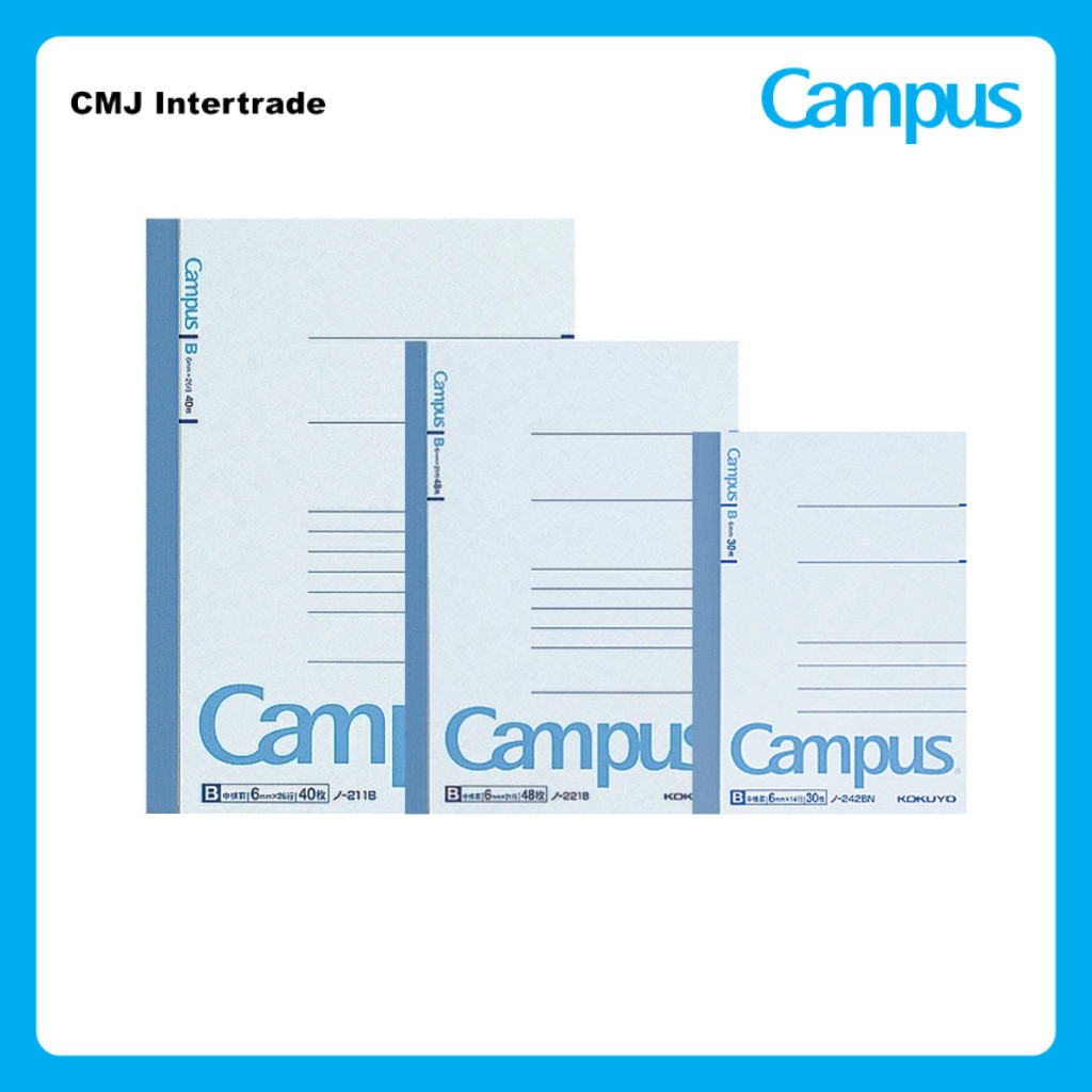 KOKUYO Campus notebook B Ruled B6 / A6 / A7 สมุดแคมปัส สมุดโน้ตขนาดB6 / A6 / A7 สมุดบันทึกมีเส้น [Ca