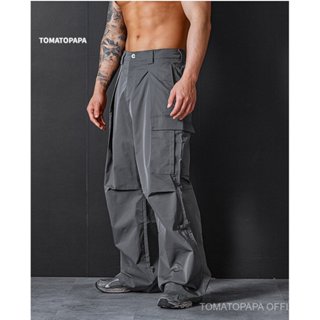 ทอมะโตปัปปา ยีนส์โอเวอร์อลสำหรับผู้ชาย สไตล์เรโทร ผ้ายางพารา…