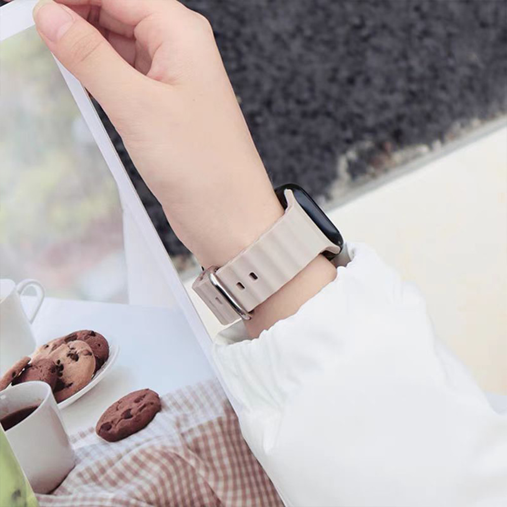 สายรัดซิลิโคนอ่อนมหาสมุทร for Apple Watch IWatch Ultra 3 2 49มม Series 11 10 9 8 7 6 5 4 SE 3 2 1 46 45 44 42 41 40 38มม ราคา ถูกที่สุด ดีลบีเคเค แกลเลอรีภาพที่ 7