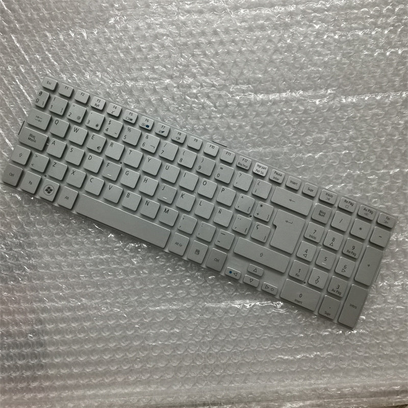 NB1985 สําหรับ ACER ACER 5943 5950 5950G 8943 แป้นพิมพ์สเปนเงิน SP