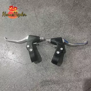 HomeHepler 2 ชิ้นอลูมิเนียมจักรยานเสือภูเขาเบรค Lever เบรค Caliper Handgrip เครื่องมืออุปกรณ์เสริมทั่วไปอะไหล่ใหม่