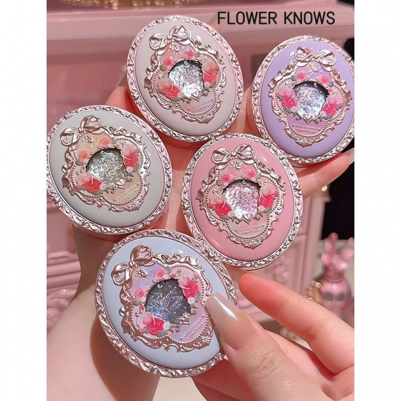 Flowers Knows  ใหม่ในสต็อกดอกไม้รู้จัก Midsummer Night Series แคชเมียร์นูน Blush ฤดูใบไม้ผลิและฤดูร้อนบรรยากาศสี 4Y5H Face