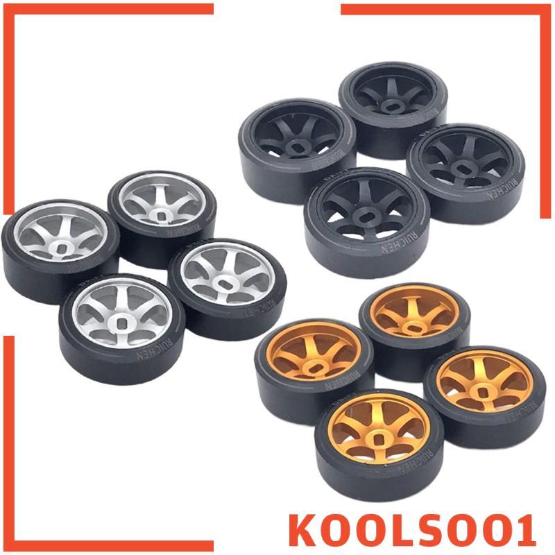 [Koolsoo1] 4 ชิ้นยาง Tyre ชุดขอบล้อและยางสําหรับ Wltoys P939 K999 K989