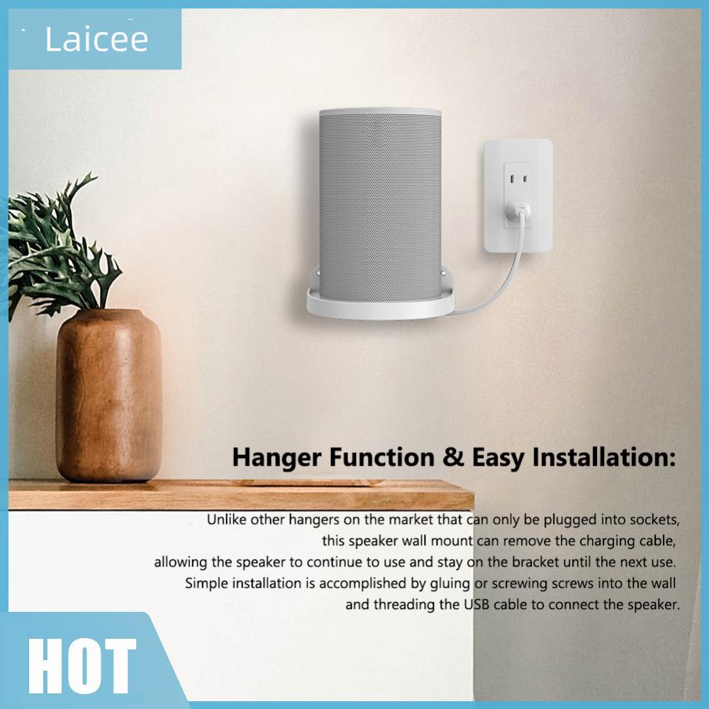 [Laicee.th] ขาตั้งลําโพงสํารองพอร์ตชาร์จขายึดลําโพงการจัดการสายเคเบิลในตัวเข้ากันได้กับ Sonos Era 10