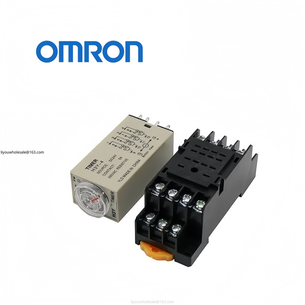 Small Time Relay H3Y-2 H3Y-2 Power-on Delay Electronic Timer Switch 8 Pins 14 Pins (พร้อมฐาน)
