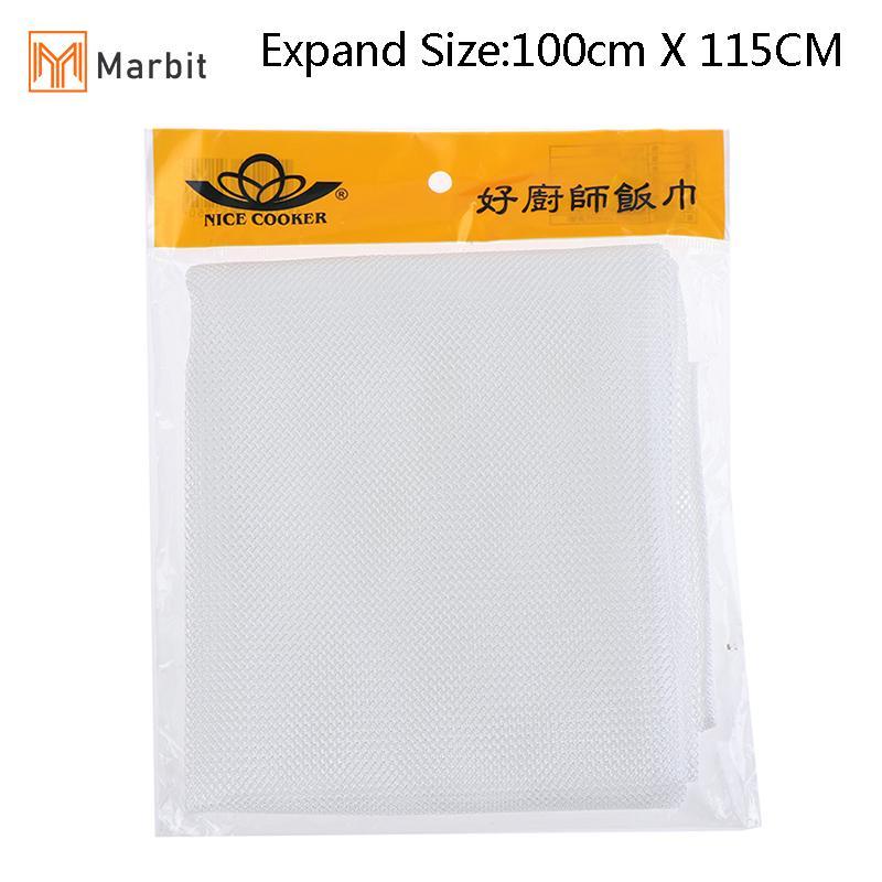Marbit Steamer ผ้าตาข่ายรอบหม้อ Gauze Mat Dim Sum ซูชิทําอาหารข้าวนึ่งผ้าเช็ดตัว