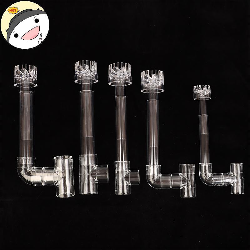 Lanf 1 ชุด DIY Clear Aquarium Skimmer อะคริลิค Lily ท่อ Spin Inflow Outflow น้ําพืชถังกรองทําความสะอาดถังปลาอุปกรณ์เสริม EN