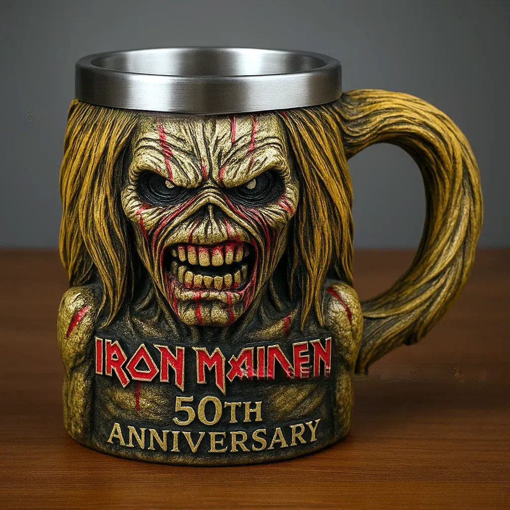 แก้ว 3D ที่ระลึกครบรอบ 50 ปี Iron Maiden
