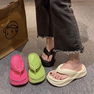 flip-flop ส้นสูงสไตล์ใหม่ปี 2025 สำหรับผู้หญิง ออกแบบมาให้ป้…