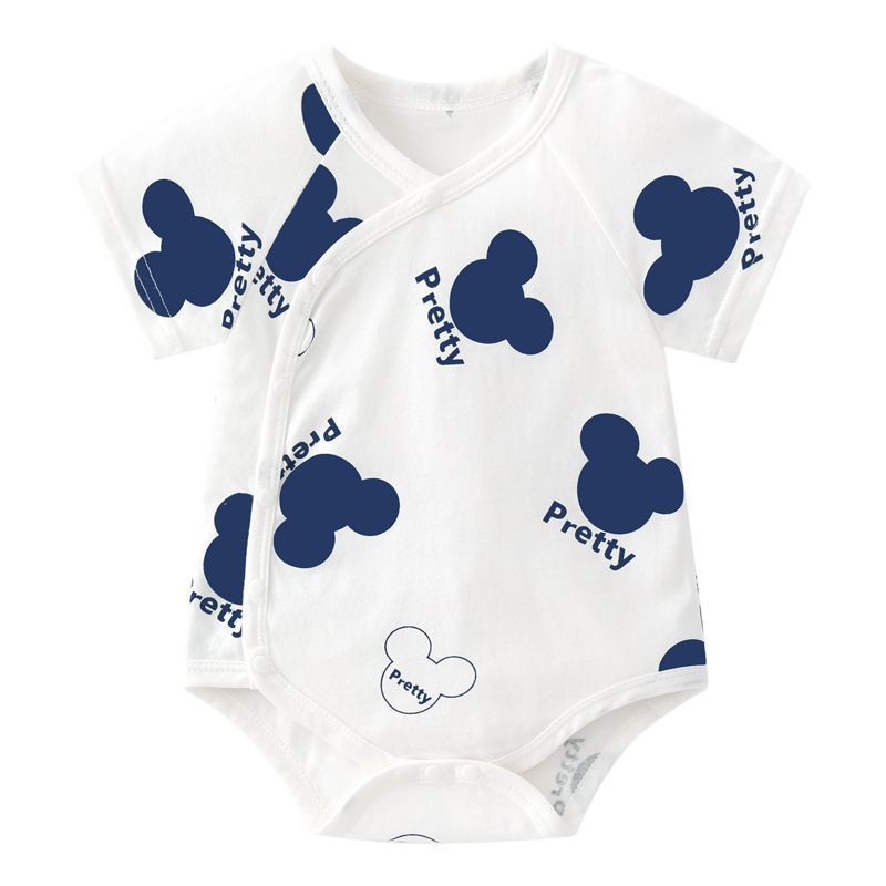 เสื้อผ้าเด็กทารกแรกเกิด Onesie ฤดูร้อนสามเหลี่ยม Romper มิถุนายน-December ผ้าฝ้ายแขนสั้นชายหญิงเด็ก 