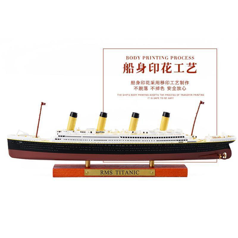 New Product#Classic luxury cruise ship simulation alloy model Titanic TITANIC Francois Collection Or
