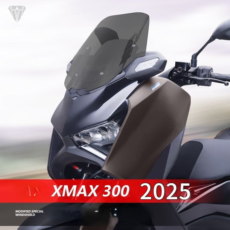2025 New XMAX300 Motorcycle Windshield, XMAX300 Motorcycle Transparent Raised Fairing