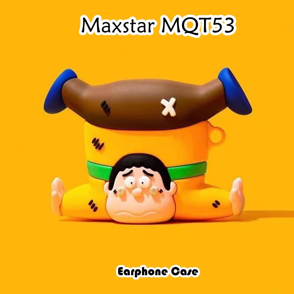 YoshidaFor Maxstar MQT53 Case Casing Soft Silicone Headphone Case Cool Tide Cartoon NO.3