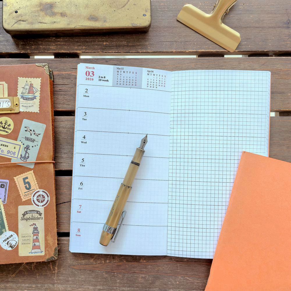 planner 2026 planner 2026 สี Weekly Diary TN Handbook Travel Notebook หน้าด้านใน Refill All Year Sch