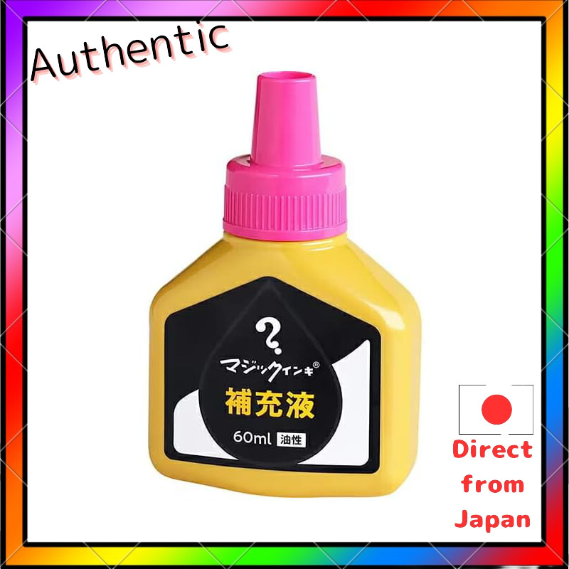 Teranishi Chemical Industry Magic Ink Oil-Based Refill Ink 60ml Pink MHJ60J-T12