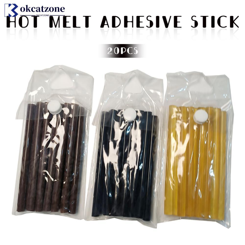 OKCATZONE 12 PCS Hair Extension กาว Sticks Hot Melt กาว Stick สําหรับผม 4 สีกาว Sticks Pre-bond Hair