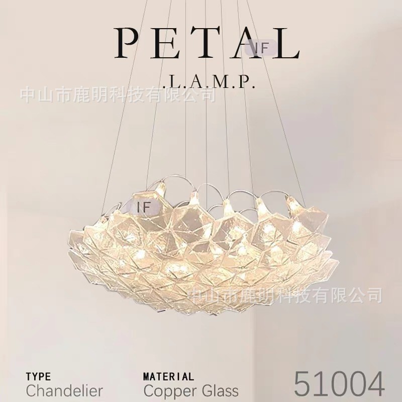French Murano Light Luxury Glass Chandelier Modern Luxury American Style Villa Restaurant Hotel Dupl
